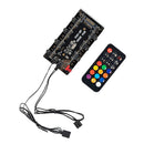 PWM Fan Hub 8-Port 4-Pin PWM Fan 3-Pin Addressable RGB LED Hub Remote Control
