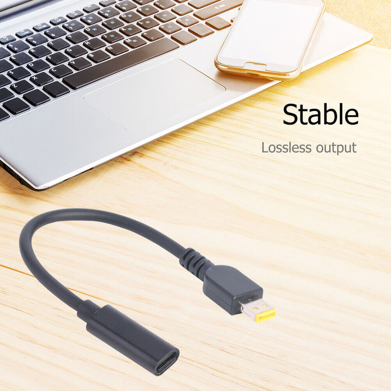 PD USB C Female to DC Connector Power Supply Adapter for Lenovo ThinkPad Helix