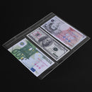 PVC Coin Holder Album Page Money Storage Collection Book Sheet (Three Lines