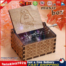 STAR WARS Music Box Engraved Wooden Music Box Crafts Kids Toys Xmas Gifts Newly