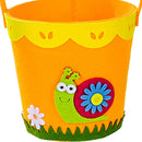 Easter Basket Portable Non-woven Storage Bucket Home Party Ornaments Decorati