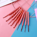 9pcs Soft Alumina Crochet Hooks Knitting Needle Set DIY Sewing Tools (C) Newly