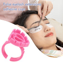 100pcs Heart Eyelash Extension Glue Ring Holder Eye Lash Disposable Glue Cups