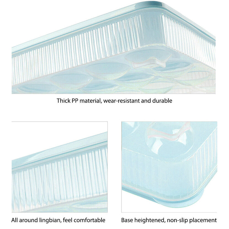 Household Egg Storage Box Refrigerator Dumplings Eggs Holder Storage Organizer