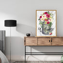 DIY Digital Picture Welcome Flowers Frameless Oil Painting By Number Handicraft