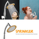 Adjustable High Pressure Water Saving Perforated Shower Head Set (6in) Newly