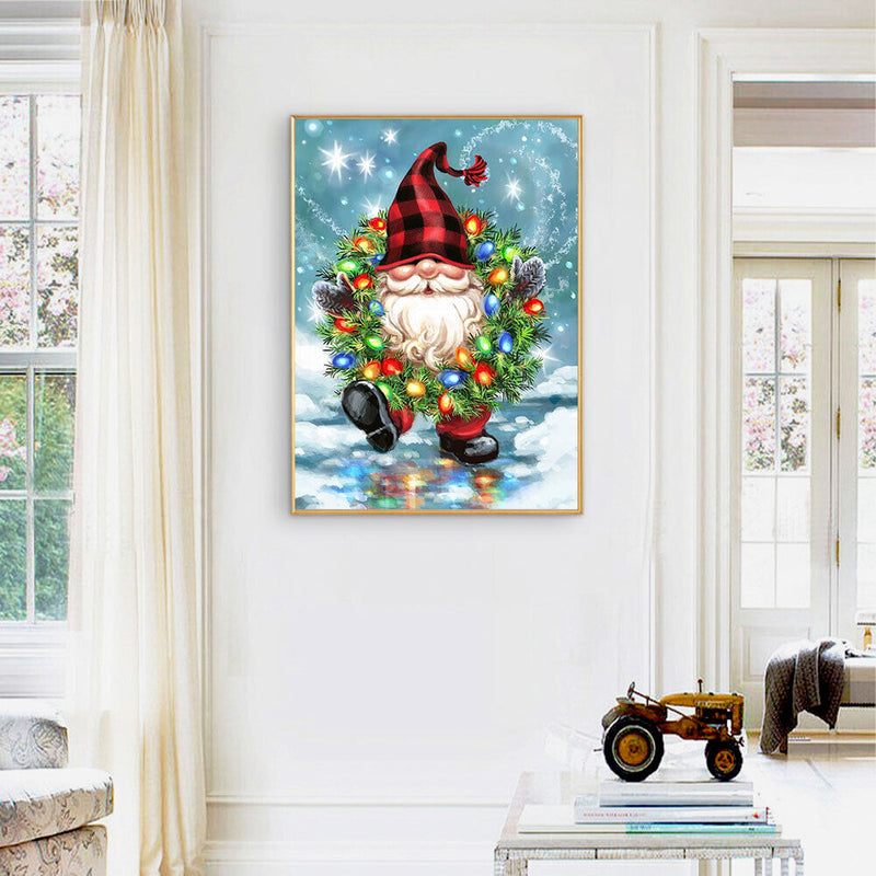 Gnome Oil Paint By Numbers Kits DIY Handpainted on Canvas Home Decoration Gif