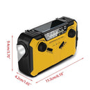Reading Lamp Solar Charging 2500mAh Power Bank Emergency Radio Hand Crank