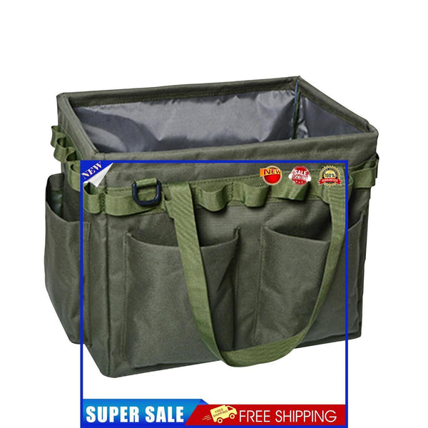 Wide Mouth Tool Bag - Large Capacity Camping Containers (Jungle Camouflage)