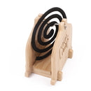 Detachable Bamboo Wood Mosquito Coil Racks Mosquitoes Incenses Hanging Bracket