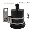 Universal Motorcycle Brake Fluid Reservoir Clutch Tank Oil Cup (Black) Newly