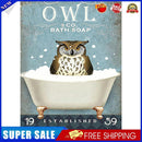 5D DIY Wacky Bathroom Owl Full Round Drill Diamond Painting Kit Artwork (2)