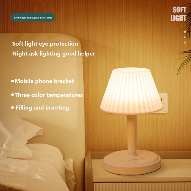 LED Desk Lamp Dimmable Bedroom Reading Eye Protection Light (4000mAh) Newly