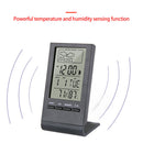 CX-220 Digital Thermometer Hygrometer Alarm Clock Weather Station (Black)