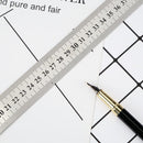 Stainless Steel Metal Straight Ruler Double Sided Measuring Tool (500mm) Newly