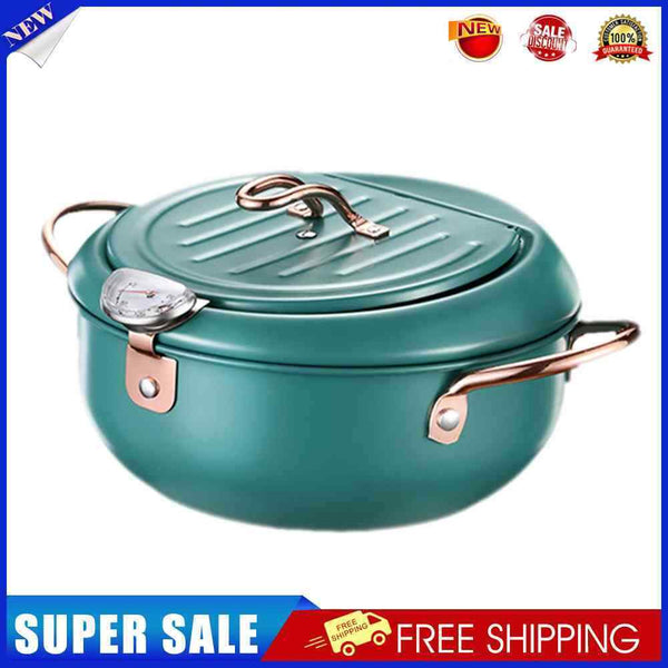 Tempura Fryer Pan Temperature Control Fried Cooking Pot Tools Kitchen Utens