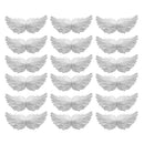 18pcs Angel Wings Props Mini Portable Plastic White DIY for Clothing Accessories