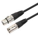 3 Pin XLR Male to XLR Female Microphone Cord for Powered Speaker Audio Interface