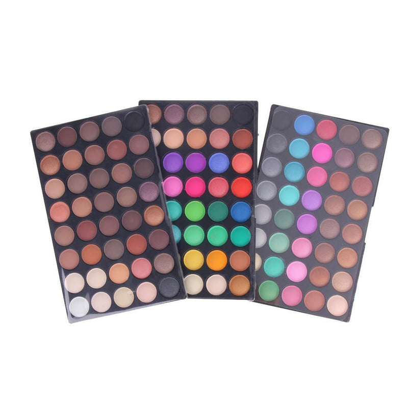 5 eyeshadow brush+120 Colors Matte Makeup Eyeshadow Highlight Palette