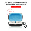 Wireless Earphone Box Cover with Hook for Skullcandy Push Active (Black) Newly