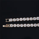 Pendant Dazzling Shiny Bling Elegant Crystal Zircon Necklace Cuban Chain