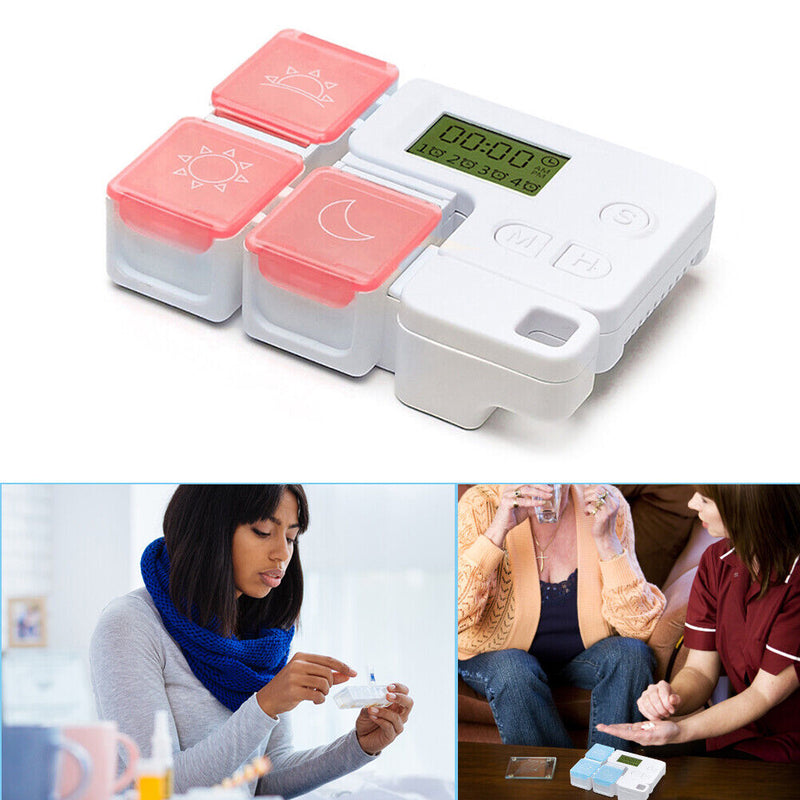 #A Timing Pill Box Weekly Tablet Container Splitter Organizer Medicine Dispenser