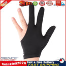 3-Finger Open Lycra Snooker Billiard Gloves Left/Right Universal (Black) Newly