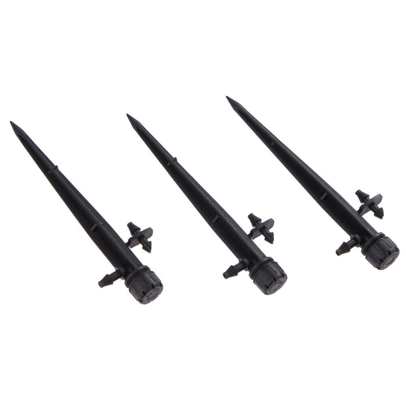 50x Adjustable Water Flow Irrigation Drippers Sprinkler Emitter Drip System