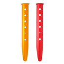 Snow & Sand Tent Stakes Pegs-Rustproof Aluminum U-Shaped Tent Pegs (Red)