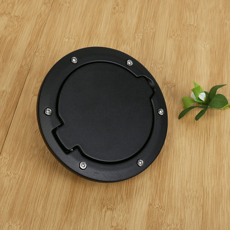 Fuel Tank Cap Black ABS Tank Cover Replacement for Jeep Wrangler JK 07-16