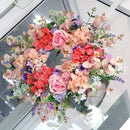 Flower Eucalyptus Wreaths, Front  60cm Flowers Wreath for Spring