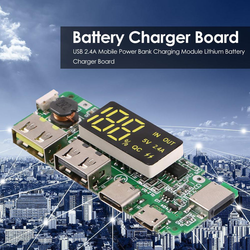 USB Mobile Power Bank Charging Module Lithium Battery Charger Board (1pc)