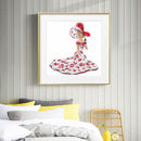 Dress Lady Full Round Drill 5D DIY Mosaic Diamond Painting Picture of Rhinest