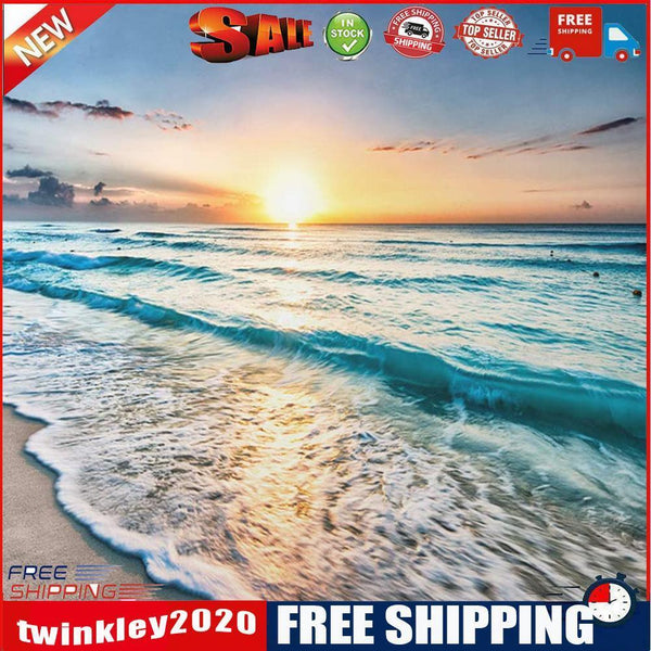 Sea Wave Diamond Painting 5D DIY Drill Point Picture Rhinestone Kit (B2274)