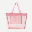Transparent Handbags Women Large Shopping Bag for Ladies Totes Shoulder Bags