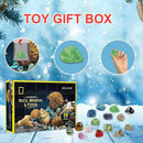 Christmas Advent Calendar Mineral Gift Box Fun Educational For Children J3R1