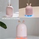 220ml USB LED Ultrasonic Air Humidifier Aroma Essential Oil Diffuser (Pink)