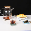 Home Rainbow Silicone Coaster Table Mat Removable Non-slip Heat Insulation Pa