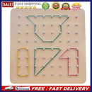 Montessori Geometric Nail Board Creative Children Imagination Educational T