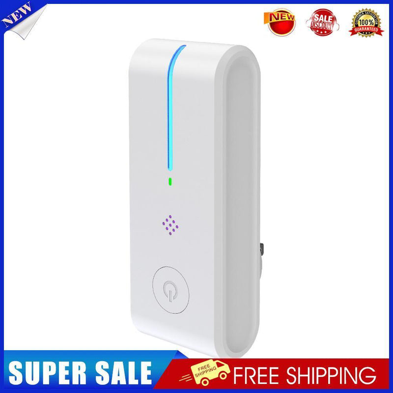 Portable Air Purifier Negative Ion Air Freshener Dust Cleaner (White EU)