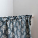 Short Curtain Shading Curtains Home Decor for Window Screen (Navy Tree) Newly