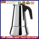 Big Belly Stove Mocha Coffee Pot Moka Stainless Steel Coffee Maker (300ml)