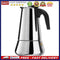 Big Belly Stove Mocha Coffee Pot Moka Stainless Steel Coffee Maker (300ml)