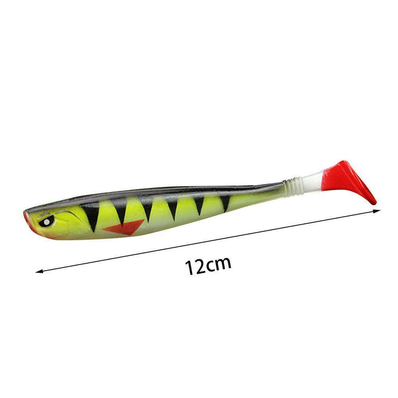 5pcs 12cm/10g Soft Lure Fishing Baits Artificial Bionic Fishing Crankbait