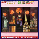 World Famous Places Full Cross Stitch 14CT Cotton Thread Printed Embroidery Kits
