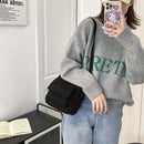 Fashion Lamb Wool Shoulder Bag Women Autumn Winter Solid Color Crossbody Bags