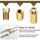 12Pcs/Set 3/16" Brake Line Repair Female Union Inverted Tube Fittings Nuts P1F4