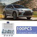 100pcs/set No.4 U Nuts Car Auto Door Trim Panel Fastener Clip U Type Nuts Newly