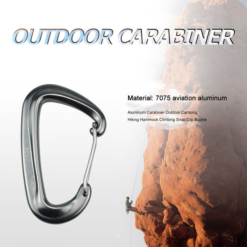 Aluminum Carabiner Outdoor Camping Hammock Buckle Hook Mountain Climbing Tool