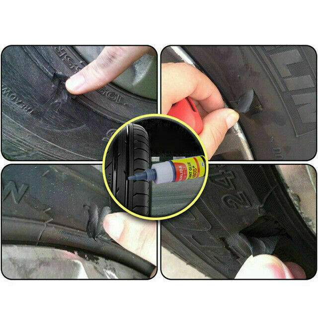 Mighty Tire Repair Glue Tyre Puncture Sealant Glue Bike Car G3X3 Tire Patch C7T5